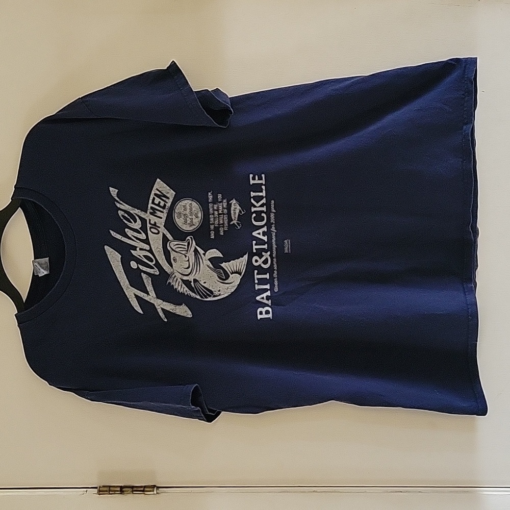Navy Blue Fisherman Shirt